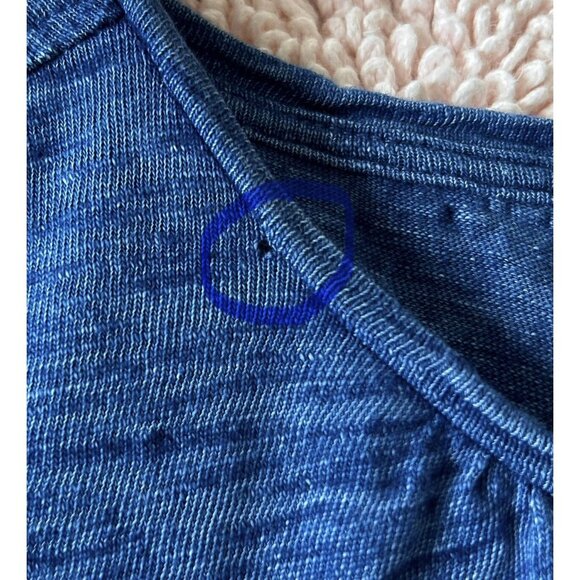 Crewcuts Indigo Blue Stars 100% Cotton LS Top Girls Size 12 - Picture 5 of 6